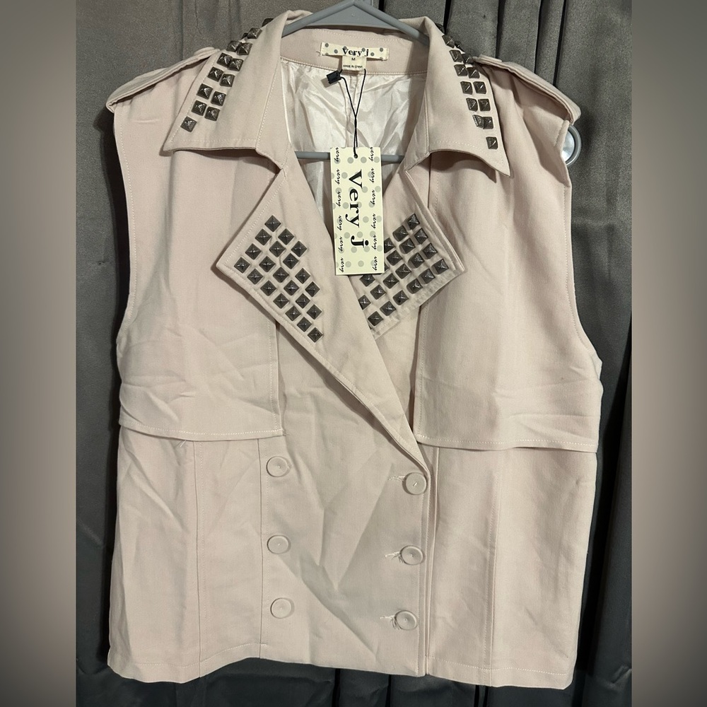 Studded Moto Vest